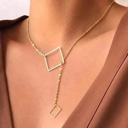 Dual Square Necklace