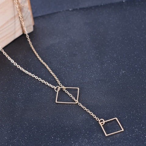 Dual Square Necklace